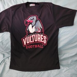 Black NORTHSHORE Vultures Football Shirt large youth